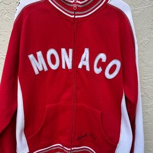 Y2K Monaco Grand Prix F1 Racing full-zip fleece jacket Xxl